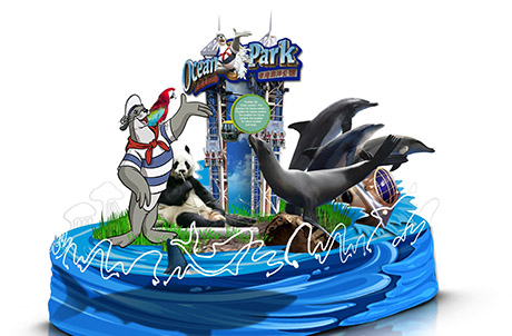 Photo 1: A conceptual representation of Ocean Park’s 3D display